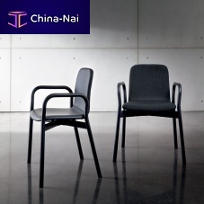 Contemporary chair TWO TONEindoorfabricleather
