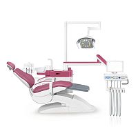 Dental treatment unit with chair AL-388S4with adjustable headrestwith hygiene systemwith delivery system
