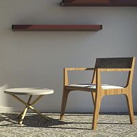 Contemporary coffee table NODOterrazzoconcreteround