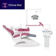 Dental treatment unit with chair AL-388S4with adjustable headrestwith hygiene systemwith delivery system
