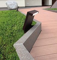 Garden bollard light Ellecontemporarystainless steelpolycarbonate