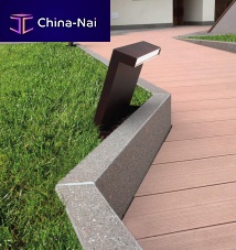 Garden bollard light Ellecontemporarystainless steelpolycarbonate