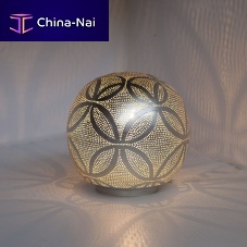 Table lamp BALL CIRCLESbrassnickelcontemporary