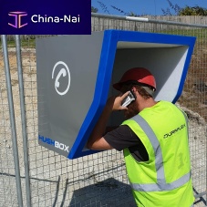 Telephone booth acousticfor noisy environments