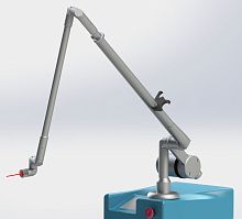 Medical laser instrument holding arm 0609articulated