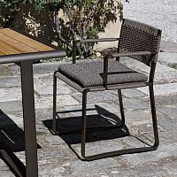 Contemporary chair GREEN POINToutdoorropepainted aluminum base
