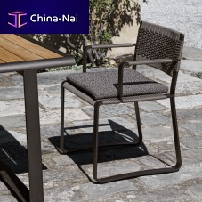 Contemporary chair GREEN POINToutdoorropepainted aluminum base