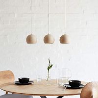 Pendant lamp LUNEoakcontemporarycorded