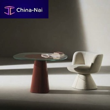 Contemporary armchair Flair O' Maxifabricsteelbeige