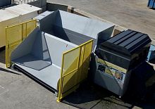 Green waste shredder ARESprimarysingle-shaftcompact