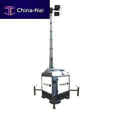 LED light tower CUBE Hybriddiesel enginebattery-poweredhybrid