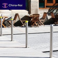 Pedestrian bollard DINAMICstainless steelremovablehigh