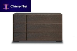Contemporary chest of drawers PARK wooden3-drawerbrown