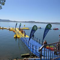 Floating dock landing stagefor marinasfor recreation centers