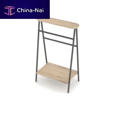 2-bar towel rack DOTTOfloor-standingsteelwooden