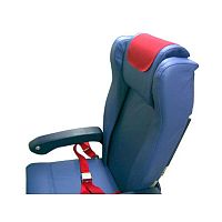 Aircraft cabin headrest cover