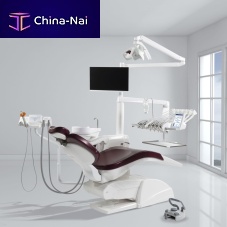 Dental unit with adjustable headrest NTcompactwith monitorwith hygiene system