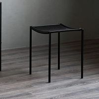 Contemporary stool SGABELLO BASSOrubberblack