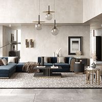 Pendant lamp ANDYmetalglasscontemporary