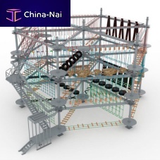 Playground obstacle course XGRC Series wheeltunnelwalk ramp