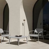 Contemporary coffee table YUApowder-coated steelpowder-coated steel baserectangular