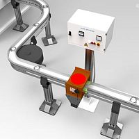 In-line demagnetizer D-Ftunnelfor workpiecesfor flexible conveyor chains