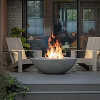 Gas fire pit MISOconcreteroundgray