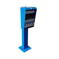 Pedestal with built-in light SIMPLYelectrical distributionwater supplycharging