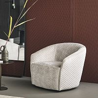 Traditional armchair Bodoleatherfabricwith washable removable cover