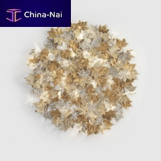 Contemporary ceiling light CUMULUSglassmetalmaple