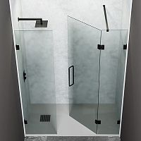 Zinc glass clamp NEOS for panelsfor showerbathroom