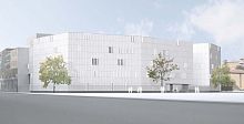 Polycarbonate curtain wall panel MEDIOBANCA
