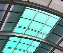 Polycarbonate glass roof