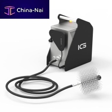 Brush cleaning equipment protubfor pipestackexchanger tube