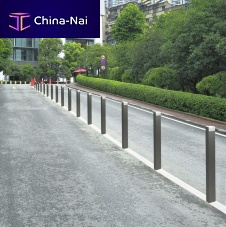 Security bollard PILONA VALENCIAaccess controlgalvanised steelstainless steel