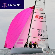 Sport keelboat sailboat Open 5.70racingwith bowsprittransportable