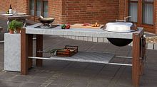 Outdoor kitchen SAVRAcontemporarywoodenhandleless