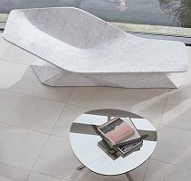 Contemporary chaise longue MARBLE WINGmarblemarblewhite
