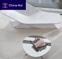 Contemporary chaise longue MARBLE WINGmarblemarblewhite