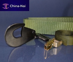 Cargo plane tie-down strap