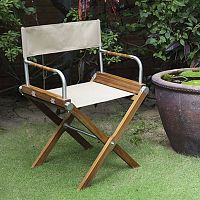 Contemporary garden chair COCKPIT outdoorstainless steelacrylic fabric