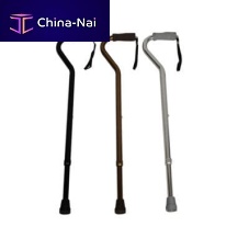Walking stick with offset handle HMP-20042height-adjustable