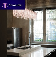 Contemporary chandelier ARIELcrystalhalogenhandmade