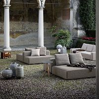 Contemporary daybed DANDY 003 + 005 + 008fabricaluminummetal base