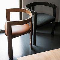 Contemporary chair PIGRECOindoorfabricleather