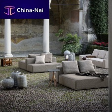 Contemporary daybed DANDY 003 + 005 + 008fabricaluminummetal base