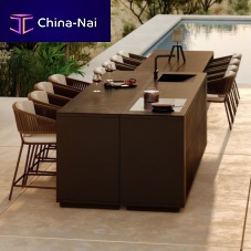 Outdoor kitchen JAMIE contemporarymarbleisland