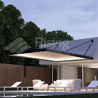 Entrance canopy B-CUBE URBANfor patiofor commercial buildingsaluminum