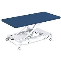 Electric Bobath table MultiPro® nexton casterswith adjustable height backrest1-section