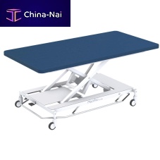 Electric Bobath table MultiPro® nexton casterswith adjustable height backrest1-section